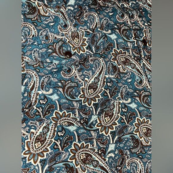 Cody James Refresh Large Paisley Print Long Sleeve Snap Western Shirt sz 2XL - Picture 4 of 10